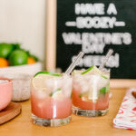 grapefruit & mint fizz cocktail